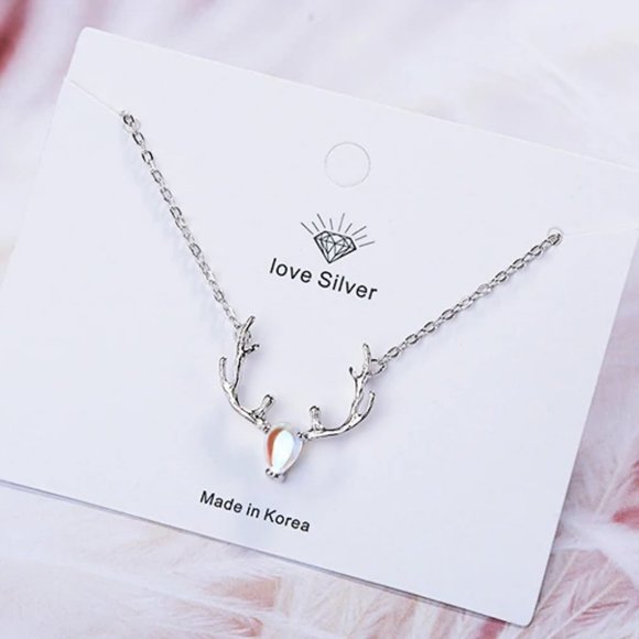 *NEW 925 Sterling Silver Moonstone Deer Bracelet - Picture 4 of 10